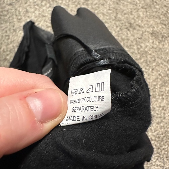 SOLD Sz 10 pleather lined high rise pants - Picture 8 of 9